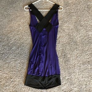 Charlotte Russe purple and black dress